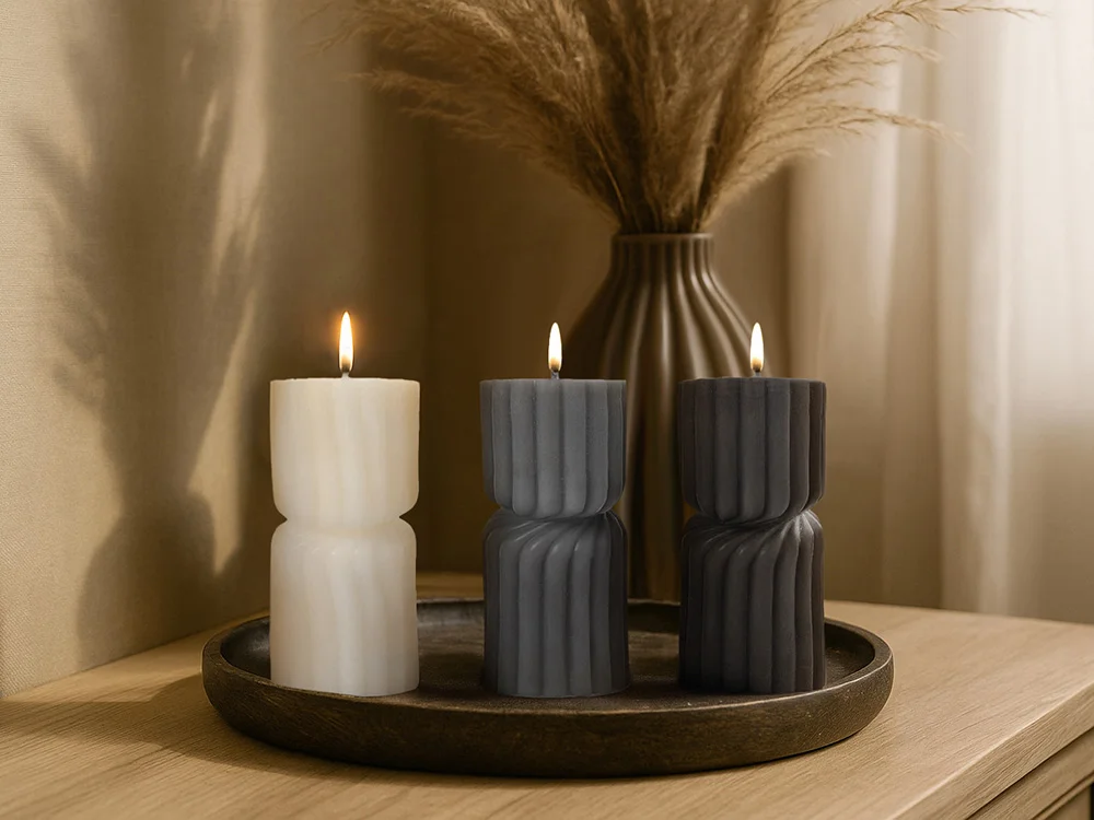 Набор свечей с гранями Vela