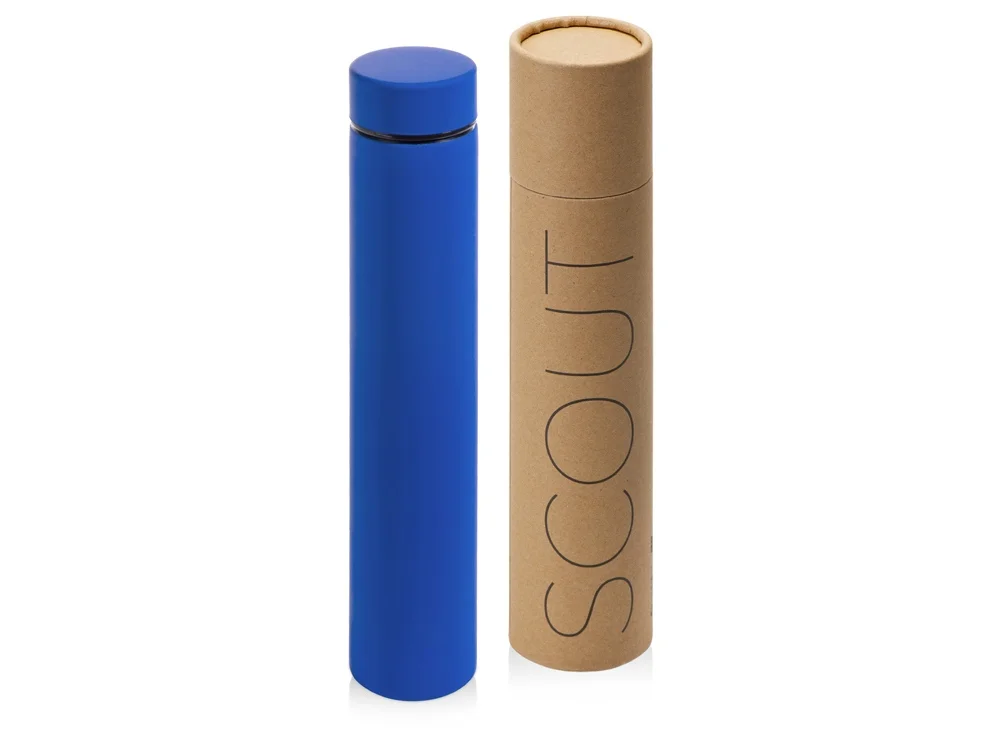 Вакуумный термос Scout, soft-touch, 235 мл, тубус
