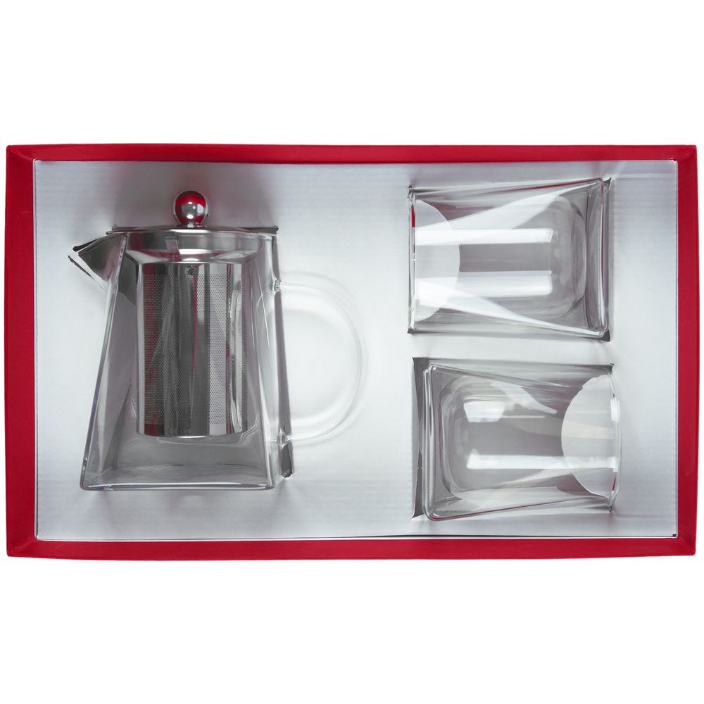 Чайный набор Quadroni в темно-синей коробке