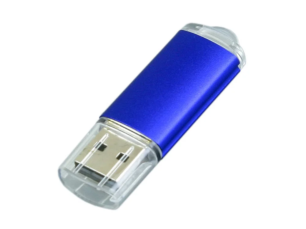 USB 2.0- флешка на 16 Гб с прозрачным колпачком