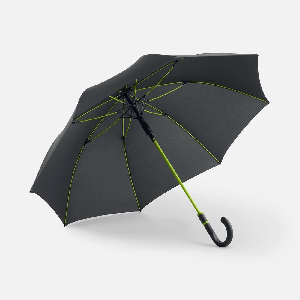 Зонт-трость с цветными спицами Color Style, зеленое яблоко
