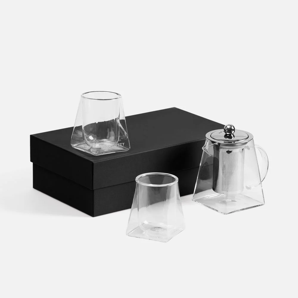 Чайный набор Quadroni в темно-синей коробке