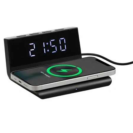 Станция беспроводной зарядки с часами Electron, ver.2