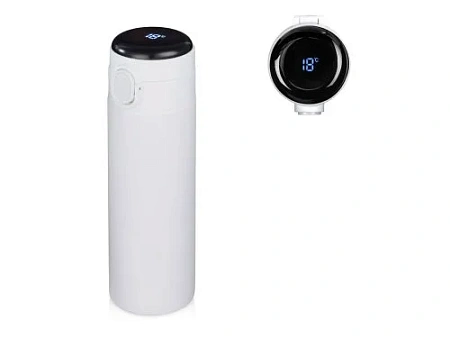 Вакуумная термокружка с индикатором и медной изоляцией Bravo, тубус, 400 мл