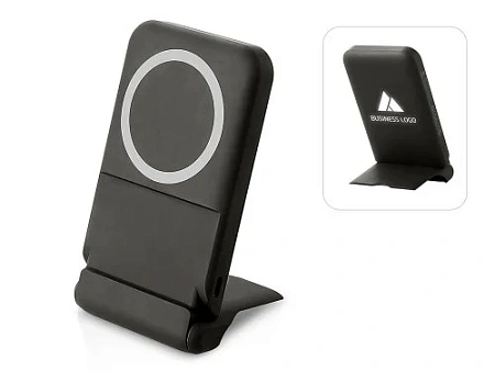 Беспроводной внешний аккумулятор с подсветкой лого и подставкой Magflash, 10000 мАч, 15 Вт