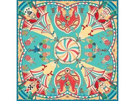 Платок Русская неваляшка. Праздник