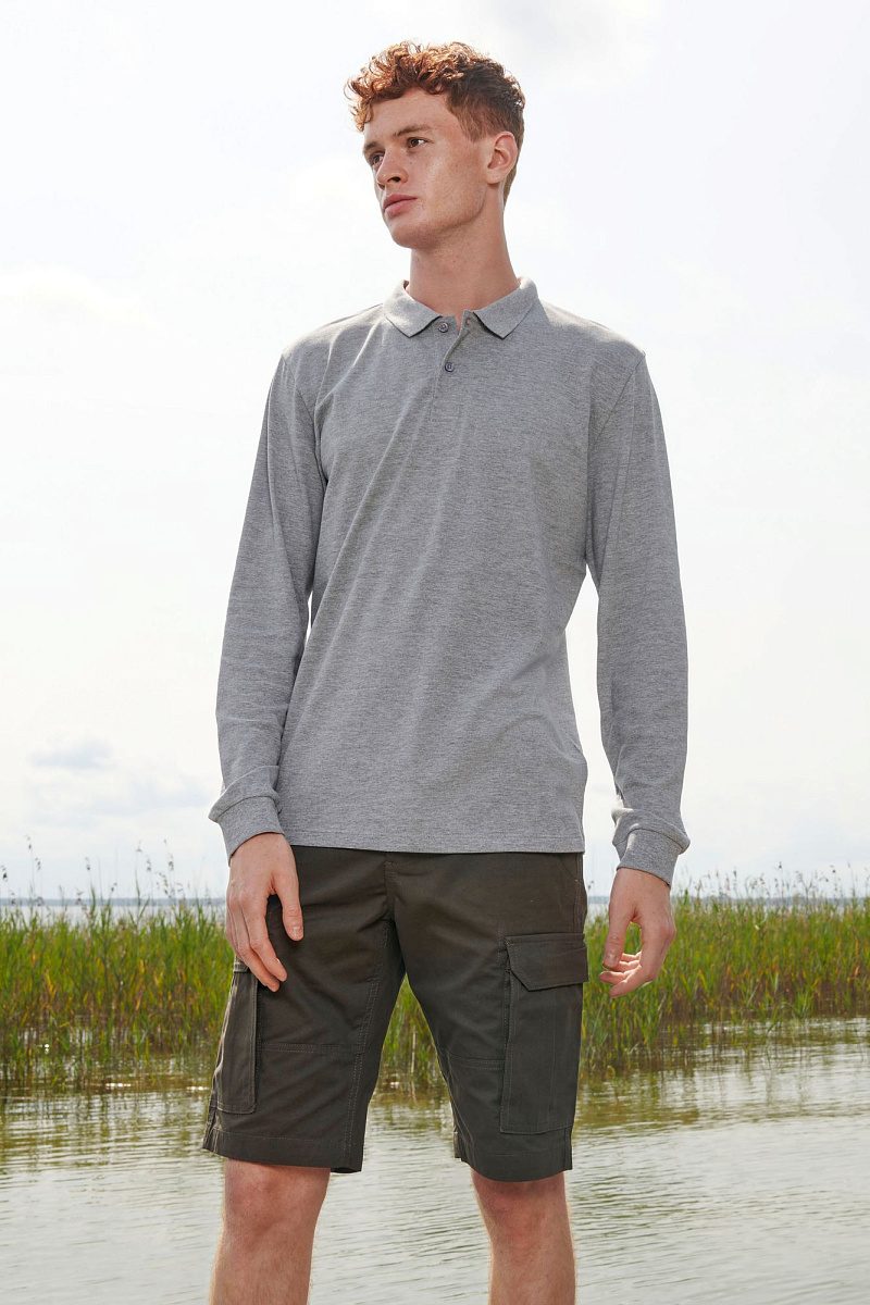 Рубашка поло унисекс с длинным рукавом Planet LSL