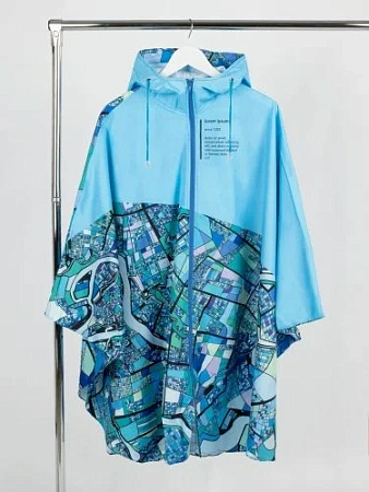 Дождевик-пончо AquaStop взрослый на заказ, разноцветный