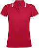 Рубашка поло женская Pasadena Women 200 с контрастной отделкой