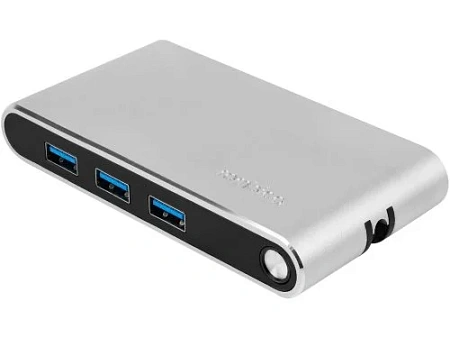 Хаб 8-в-1 Type-C Hermes, USB 3.0 x 3, Type-C PD, HDMI, LAN, картридер