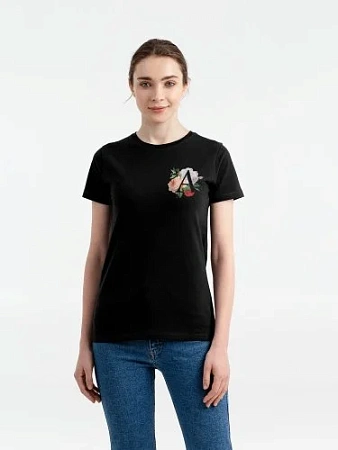 Футболка женская «Цветочная азбука: А»