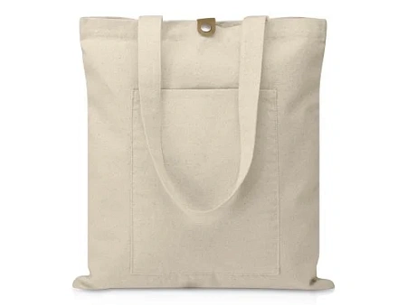 Cумка Clip из хлопка 340 г/м2 с застежкой из экокожи