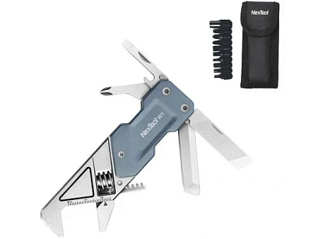 Мультитул-ключ Nextool Light Wrench W1 с набором бит
