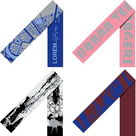 Шарф Tricksy Classic Net, XXL на заказ