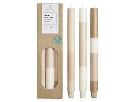 Набор свечей из растительного воска, 3 шт