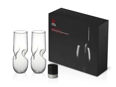 Набор из двух бокалов и пробки для шампанского Bubbly Bliss