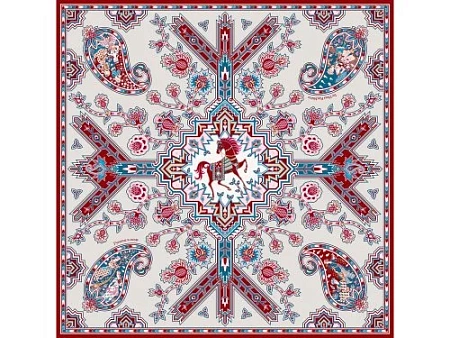 Платок Кавказский скакун