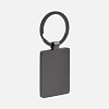 Брелок Gun Metal Leather Rectangle