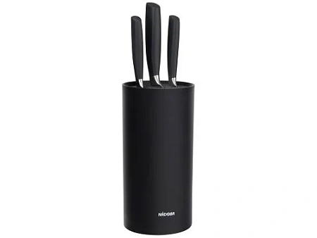 Набор из 3 кухонных ножей в универсальном блоке UNA