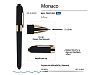 Ручка пластиковая шариковая Monaco