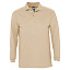 Рубашка поло мужская с длинным рукавом Winter II 210 бежевая