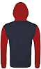 Толстовка на молнии Silver 280 темно-синяя с красным
