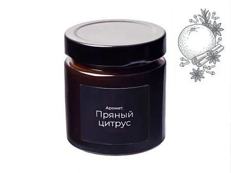 Свеча ароматическая Noella, пряный цитрус