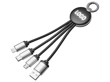 Зарядный кабель 3-в-1 с подсветкой лого Ion mini