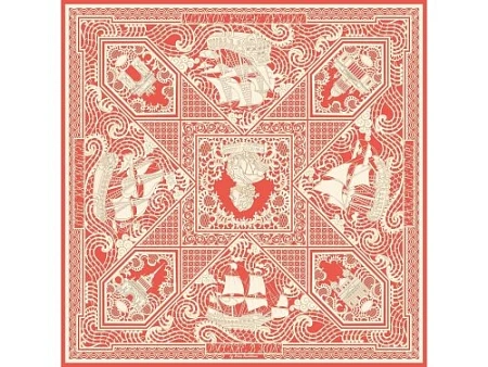 Платок Русская резьба по кости